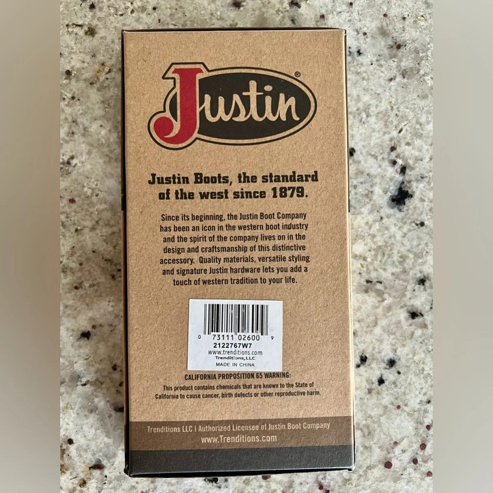 Justin Boots Chestnut Leather Rodeo Wallet with Serape J